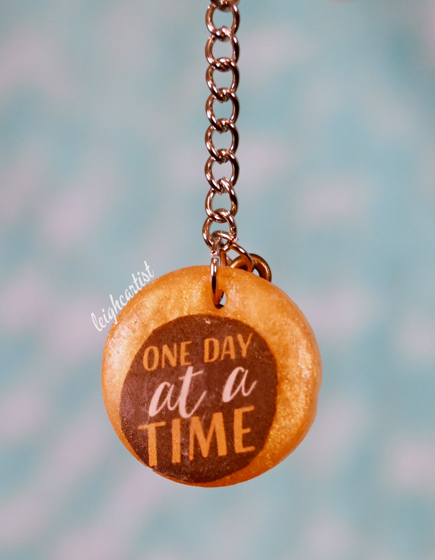 One Day At A Time Keychain